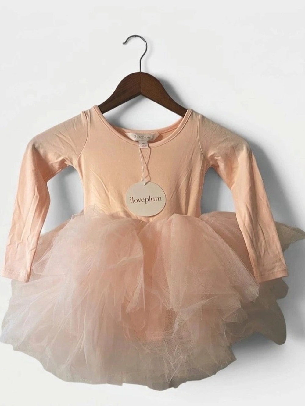 Ballerina iloveplum Pink Tulle Tutu Dress Girls 6Y NWT Long Sleeve Princess